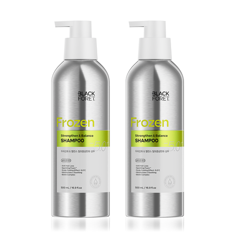 Black Foret Cool & Deep Clean Hair Loss-Relief Shampoo 500ml x2