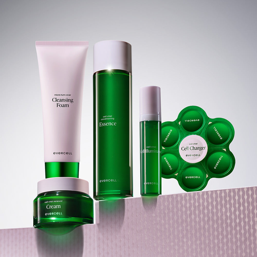 Evercell Cell Vital 3-Piece Skincare Set (Essence + Cream + Cleansing Foam)