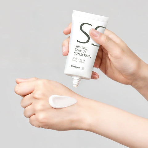 Beaudiani Soothing Tone-Up Sunscreen SPF50+ 50ml (Non-Whitening Mixed UV Filters)