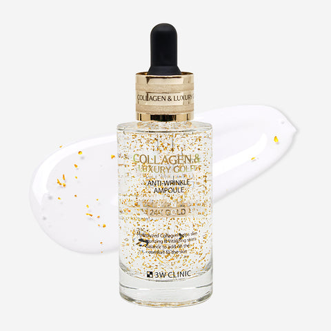 3W Clinic Collagen & Luxury Gold Anti-Wrinkle Ampoule 55ml