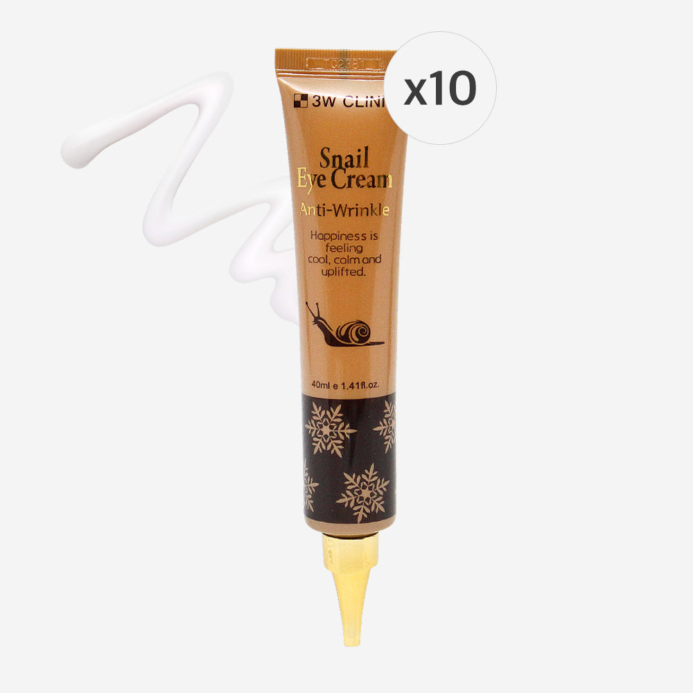 3W Clinic Snail Anti-Wrinkle Eye Cream 40ml x 10