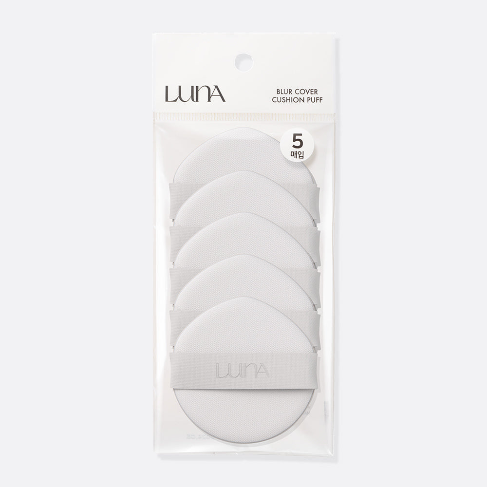 Luna Blur Cover Cushion Puff (5 pcs)