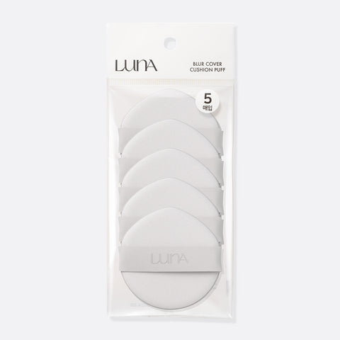 Luna Blur Cover Cushion Puff (5 pcs)