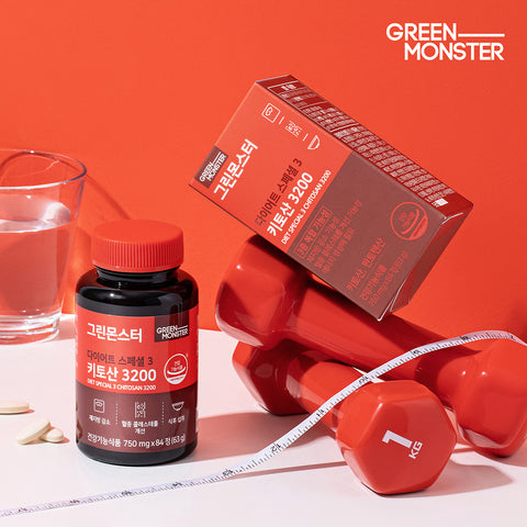 Green Monster Diet Special 3 Chitosan 3200 750 mg x 84 Tablets (1 Bottle)