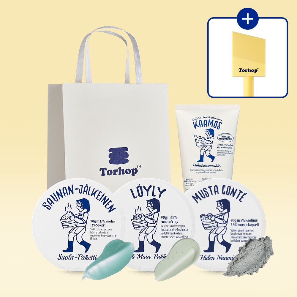 Torhop Salt 90g + Mud 90g + Kongte 90g + Camos Cleanser