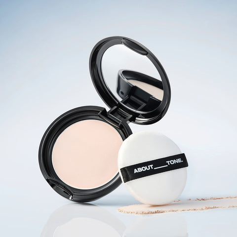 Abouttone Blur Powder Pact 9g + Flip & Fit Face Brush 1EA 2-Piece Set