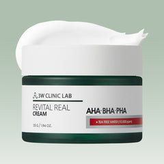 3W CLINIC AHA BHA PHA Revital Real Cream | Soonsu Beauty