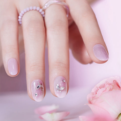 Dashing Diva Magic Press Lavender Haze (Oval) Nail Tips