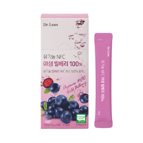 Dr. Lean Organic NFC Wild Bilberry 100% Pressed Juice (6-Box Set Anthocyanin)