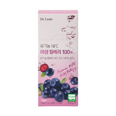 Dr. Lean Organic NFC Wild Bilberry 100% Pressed Juice (6-Box Set Anthocyanin)