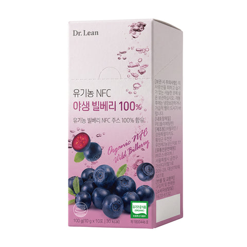 Dr. Lean Organic NFC Wild Bilberry 100% Pressed Juice (6-Box Set Anthocyanin)