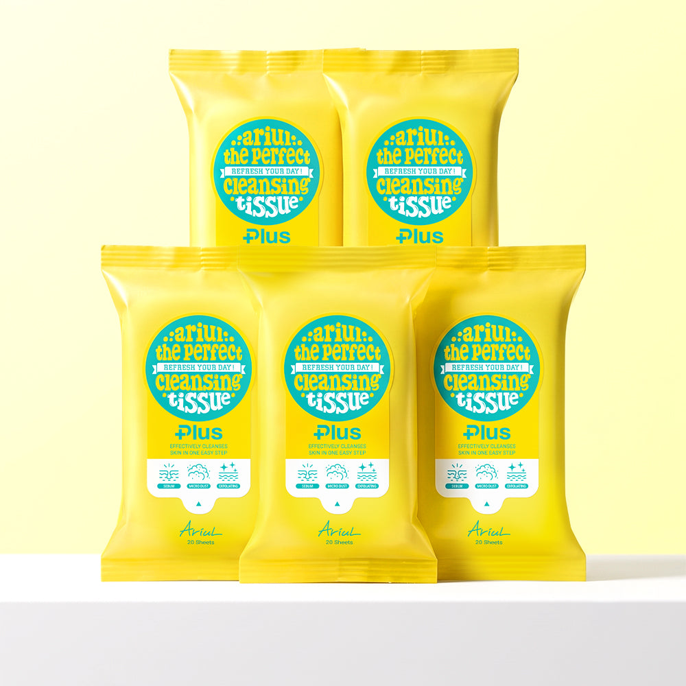 Ariul The Perfect Cleansing Tissue Plus 20 sheets x 5 (Portable Cleansing Wipes)