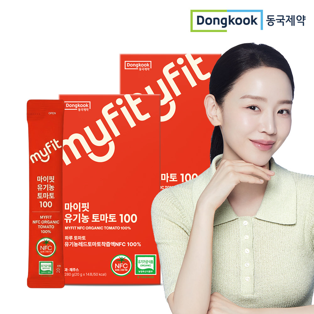 DongKook MyFit Organic Tomato NFC Juice Stick 20 g x 28 (560 g) 1+1 (2 Boxes)