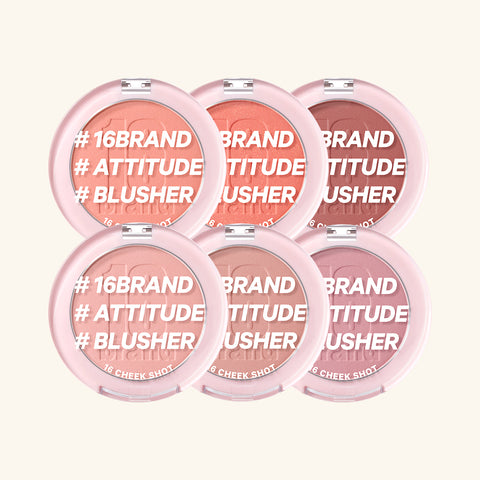 Chosungah Beauty 16Brand Cheek Shot Face Blusher (6 Colors)