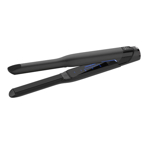 Glampalm Glam Muse Touch Flat Slim Pure Black Men's Styling Iron for Short Hair GP101TPB