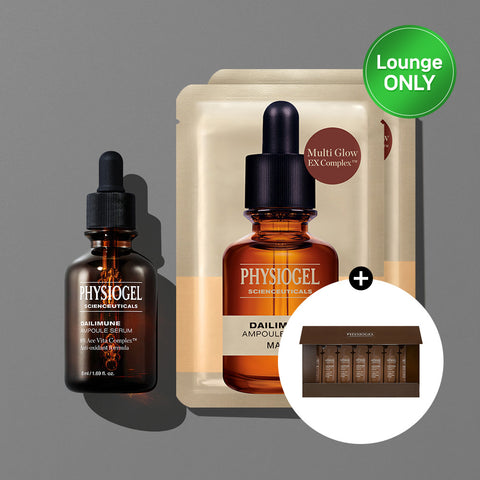 Physiogel DailyMune Ampoule Serum Special Edition Gift Set (Ampoule 30ml + 2 Sheet Masks) + DailyMune Ampoule 7-Pack Gift