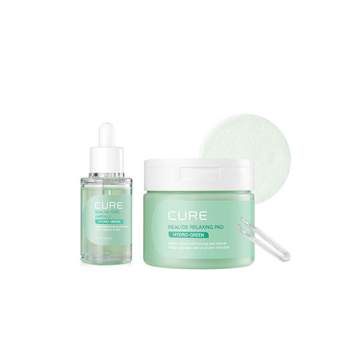 Kim Jeong Moon Aloe Real Aloe Pore Ampoule 40ml + Relaxing Pads 60pcs Set