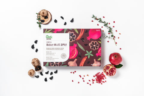 JungKwanJang Goodbase Red Ginseng Best Collection (Pomegranate 50ml x10 Black Garlic 50ml x10)