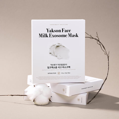Yakson House Milk Exosome Gypsum Mask Pack (Face & Neck) 5 sheets x 3