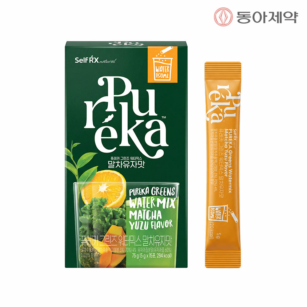 Dong-A Pharm Pureca Drinkable Salad Greens Water Mix Matcha Yuzu 15 Sticks