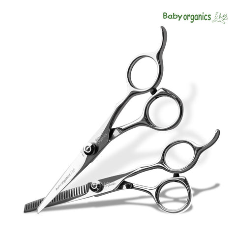 ParkJun Beauty Lab Baby Organic Hair Cutting & Thinning Scissors 5-Piece Set