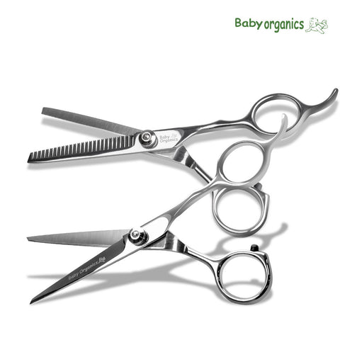 ParkJun Beauty Lab Baby Organic Hair Cutting & Thinning Scissors 5-Piece Set
