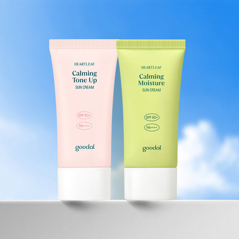 Goodal Clear Houttuynia Calming Moisture Tone-up Sun Cream 50ml + Moisture Sun Cream 50ml