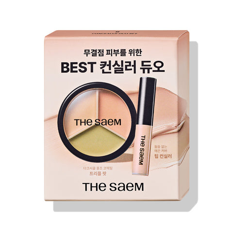 The Saem Cover Perfection Concealer Duo Set (Triple Pot + Tip Concealer)