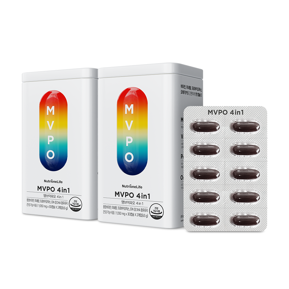 Nutrione MVPO 4in1 All-in-One Supplement 1050mg x 60 Capsules (2 Pack)