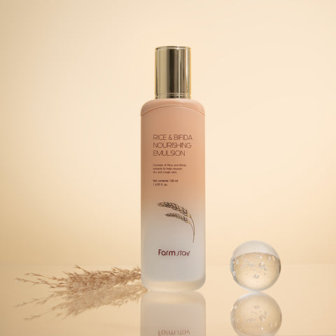Farmstay Rice & Bifida 4-Piece Set (Toner/Emulsion/Serum/Cream)