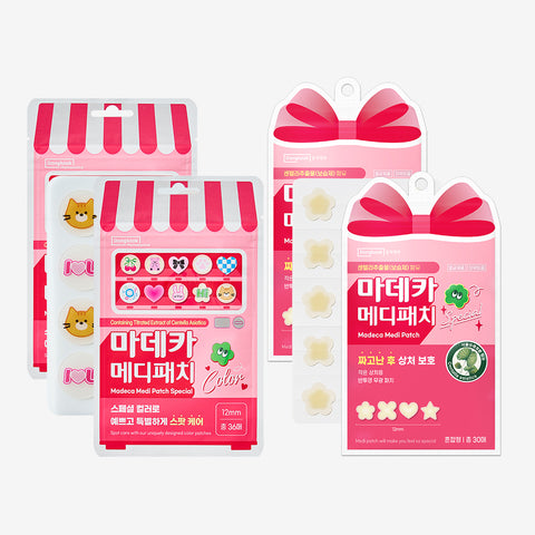 DongKook Pharmaceutical Madeca Medi Patch Special Mixed Pack 30 patches x2 + Special Color 36 patches x2