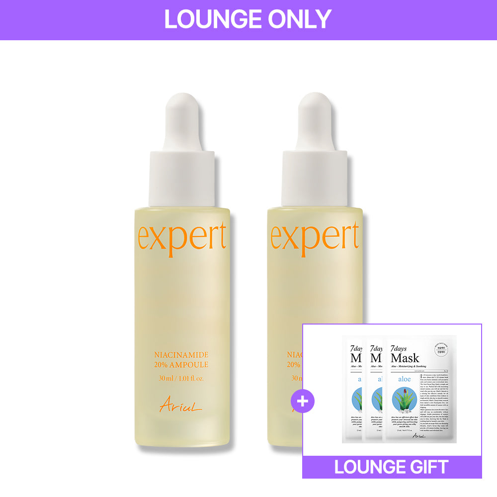 Ariul Expert Niacinamide 20% Ampoule 30ml (2 Pack)