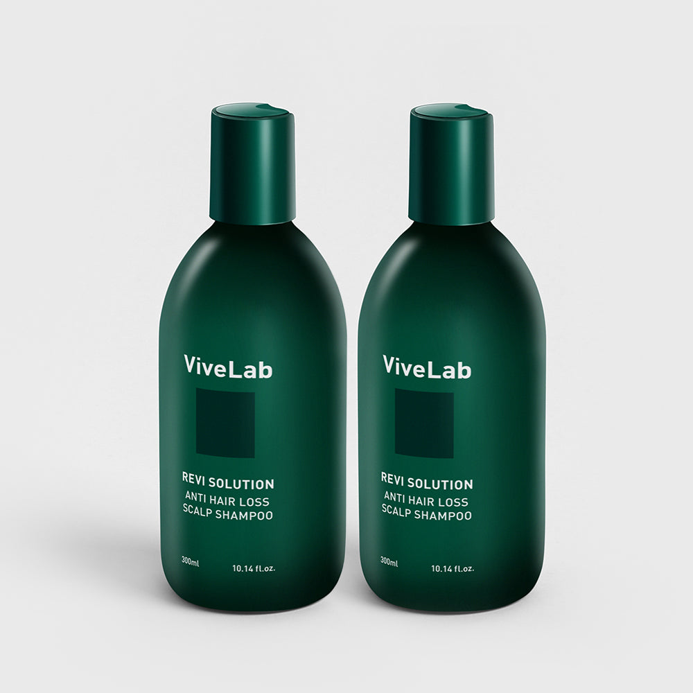 Vivelab Revi Solution Anti Hair Loss Scalp Shampoo - Woody Floral Musk, 300ml (2 Pack)
