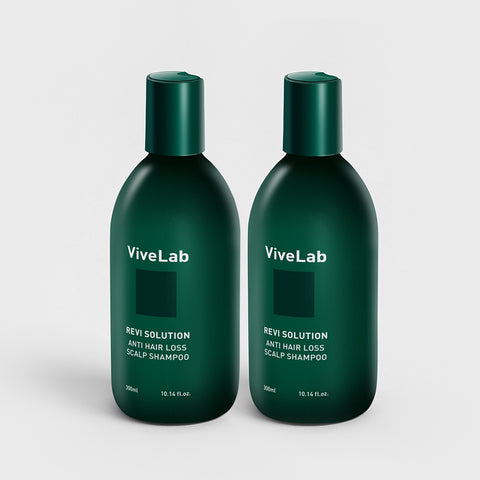 Vivelab Revi Solution Anti Hair Loss Scalp Shampoo - Woody Floral Musk, 300ml (2 Pack)