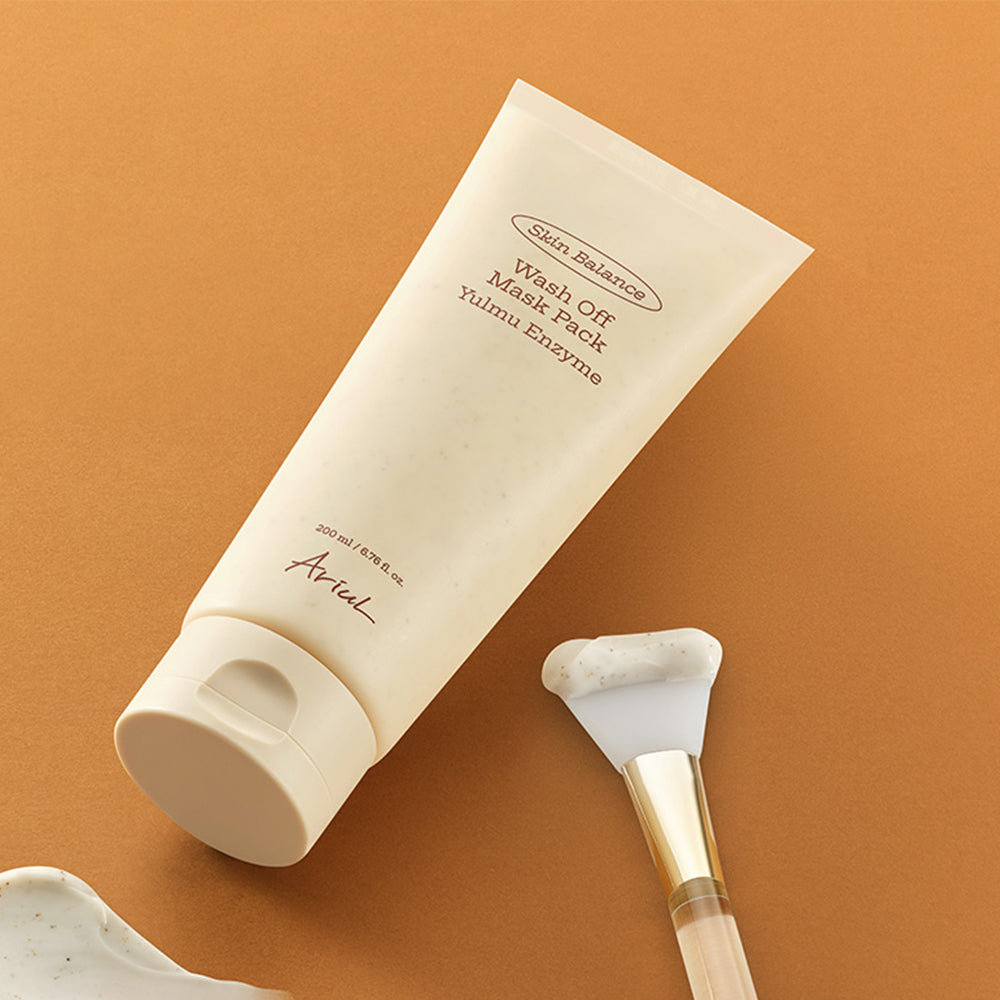 Ariul Skin Balance Yulmu Enzyme Wash-Off Mask 200ml (Includes Pack Brush)