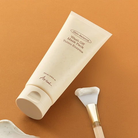 Ariul Skin Balance Yulmu Enzyme Wash-Off Mask 200ml (Includes Pack Brush)