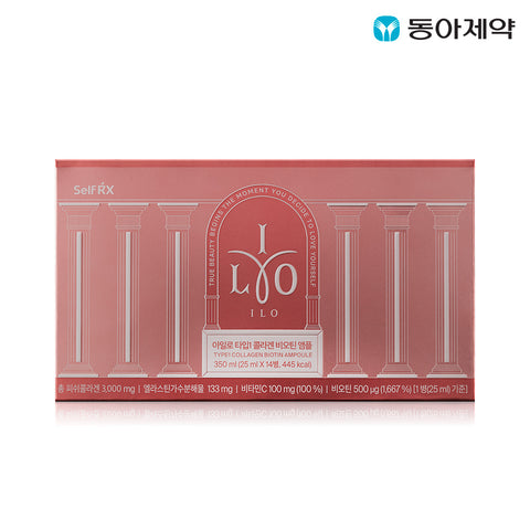 Dong-A Pharm Ailo Type 1 Collagen Biotin Ampoule 14-Day Supply (1 Bottle) Gift Box + Shopping Bag