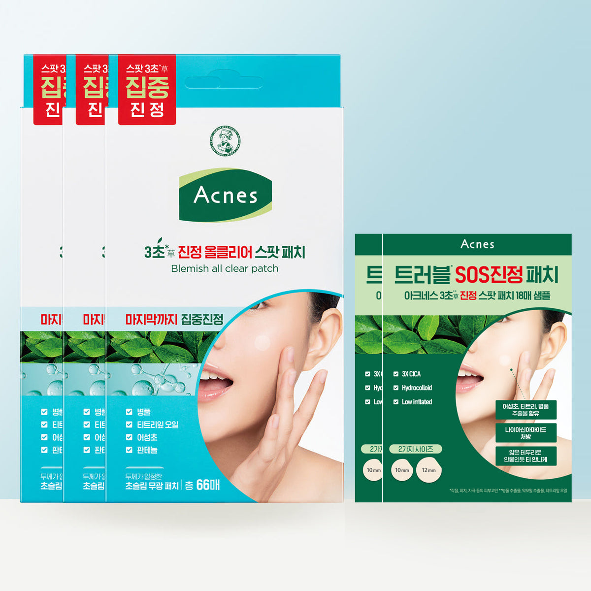 Acnes 3-Second Soothing All-Clear Spot Patch 198 + 36 Sheets
