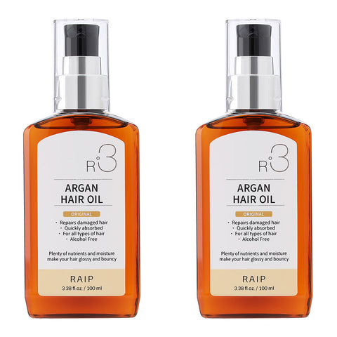 RAIP R3 Argan Hair Oil Essence + R2 No-Wash Treatment 2-Piece Set