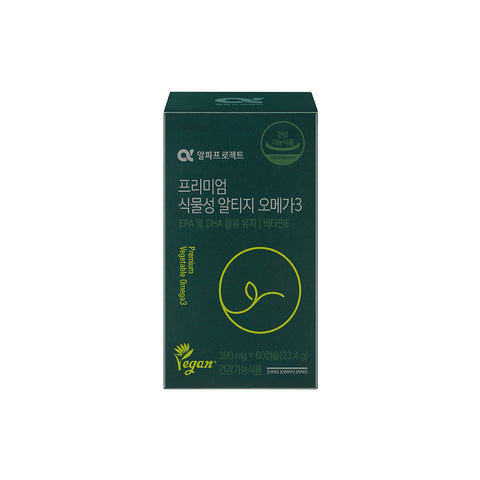 JungKwanJang Alpha Project Premium Plant-Based rTG Omega-3 390 mg 60 Capsules
