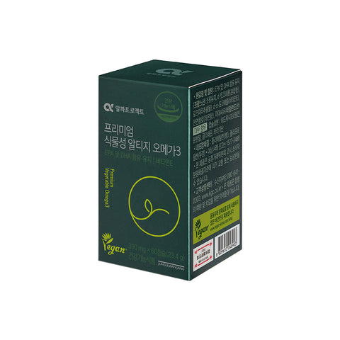 JungKwanJang Alpha Project Premium Plant-Based rTG Omega-3 390 mg 60 Capsules