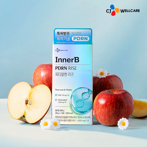 CJ Wellcare Innerb PDRN Stick Jelly - Low-Molecular Fish Collagen, Hyaluronic Acid & Mucin, 14 Sachets (3 Pack)