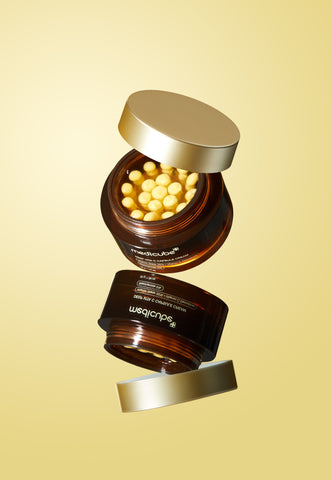 Medicube Deep Vita C Capsule Brightening Cream Limited Edition Set (55ml 3 Minis Jelly Brush)