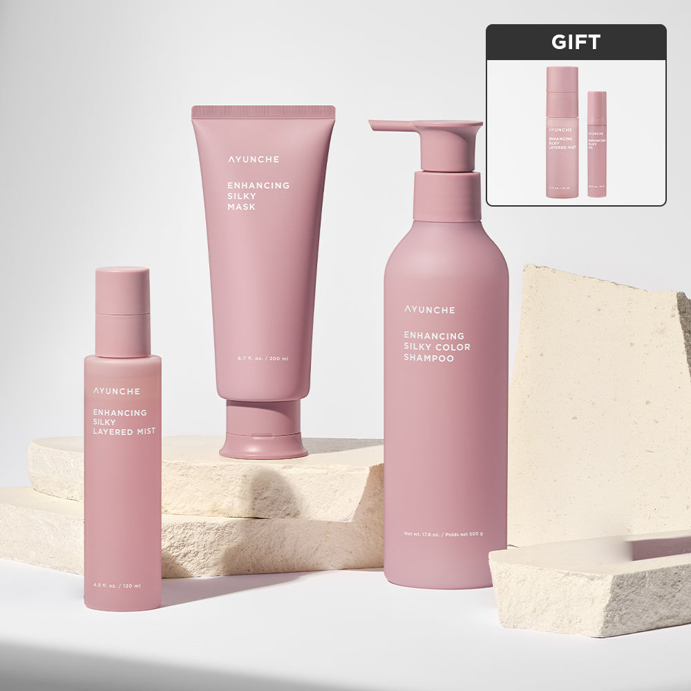 Ayunche Enhancing Silky Shampoo & Mask & Mist Set (3-Piece)