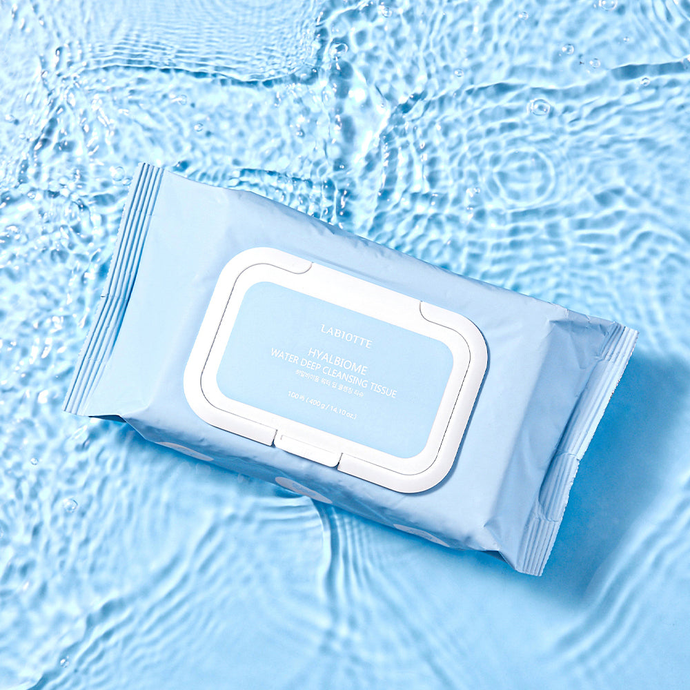Labiotte Hyalbiome Water Deep Cleansing Wipes (100 sheets)