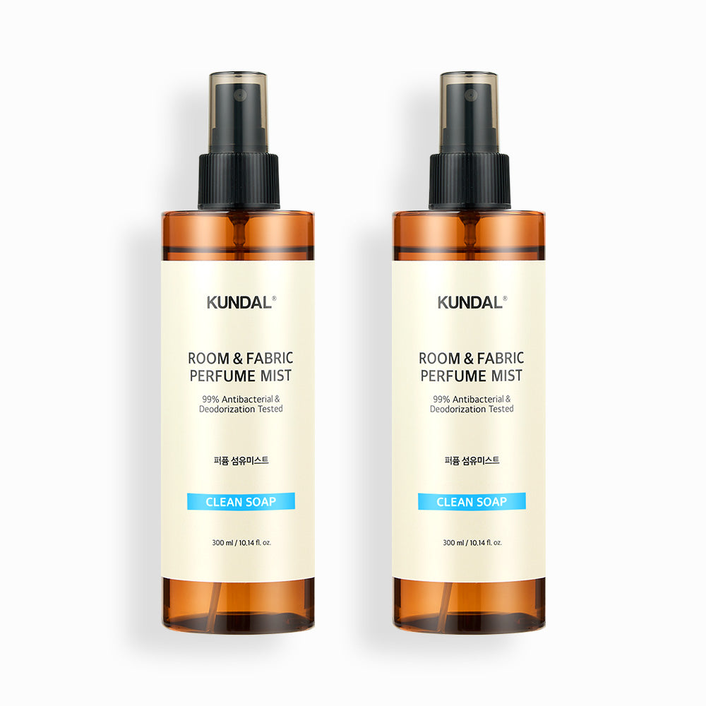 Kundal Perfume Room & Fabric Deodorizer 2 Pack (Clean Soap) 300ml