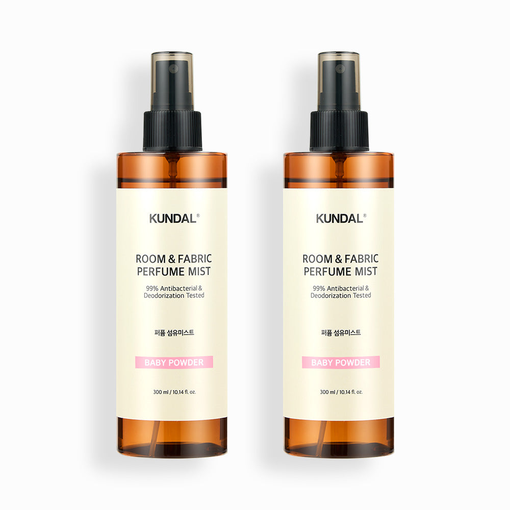 Kundal Perfume Room and Fabric Deodorizer 2-Piece Set Baby Powder 300ml