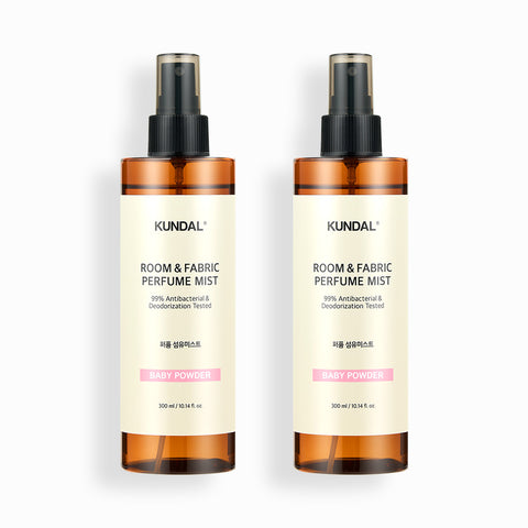 Kundal Perfume Room and Fabric Deodorizer 2-Piece Set Baby Powder 300ml
