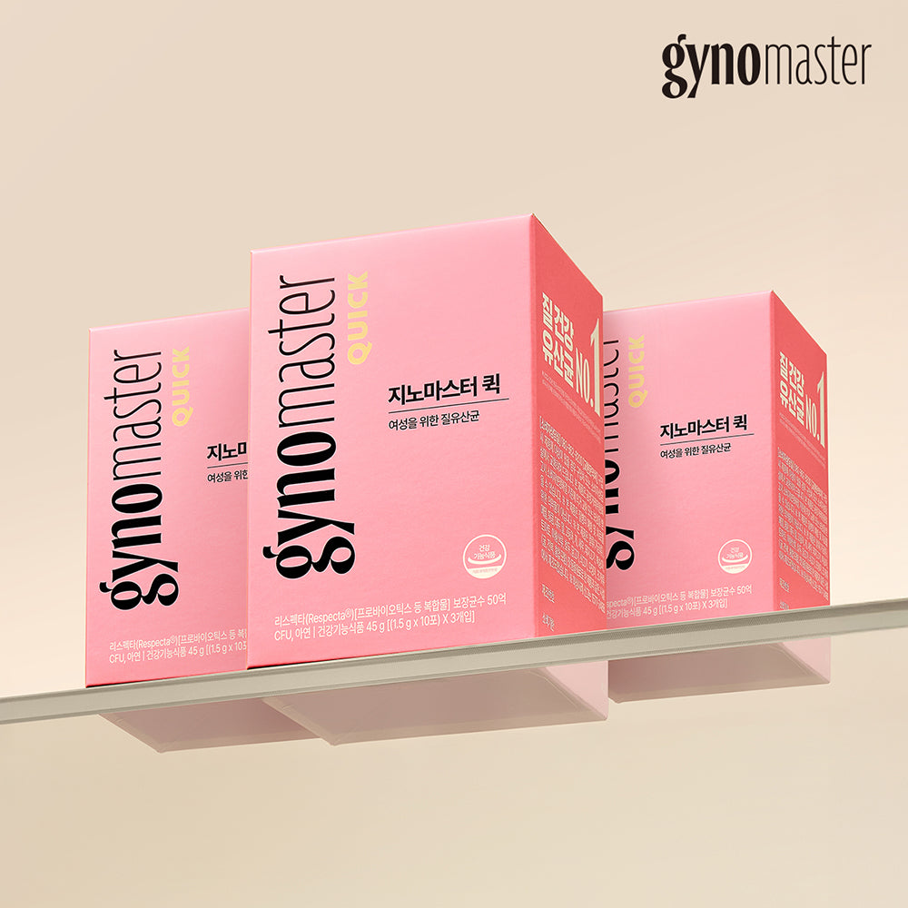 Newtree GinoMaster Quick Respecta Women's Vaginal Health Probiotics 3-Month Supply (30 Sachets x 3) 5 Billion CFU