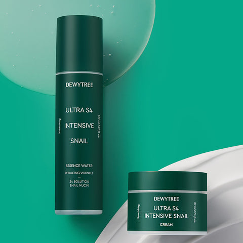 Dewytree Ultra S4 Intensive Snail Essence Water 150ml + Emulsion 150ml + Cream 80ml (3-Piece Set)